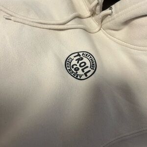 “ dirty hands troll co. clean money” cream hoodie